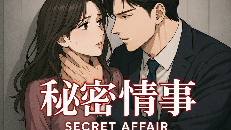 秘密情事 漫画主视觉：都市夜色下两个人擦肩而过的心动瞬间